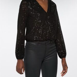 NWOT Heatherly Cervinia Sequin Knit Bodysuit